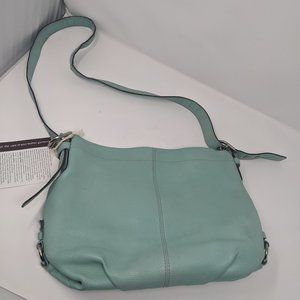 Coach Seafoam Leather Duffle Crossbody F15064